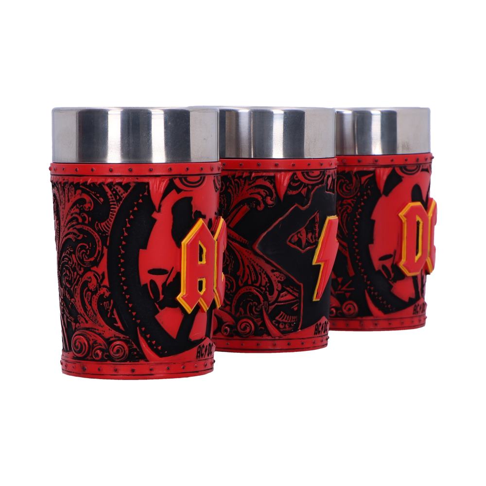Ac dc logo set 3 shot glass