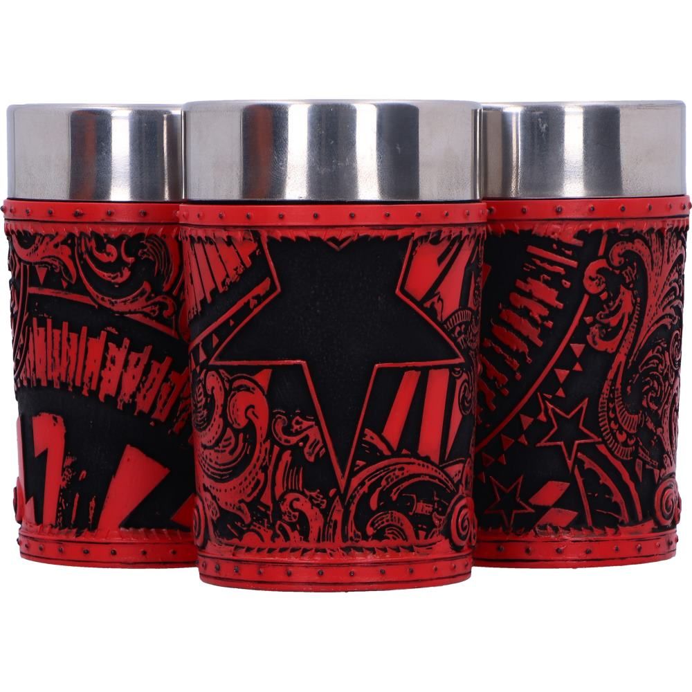Ac dc logo set 3 shot glass