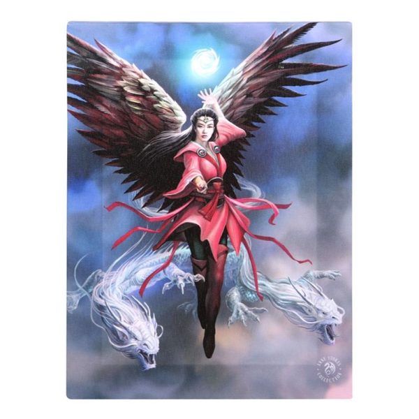 Air Element Sorceress Canvas Plaque by Anne Stokes: 2 - Wall Art By Gift Moments