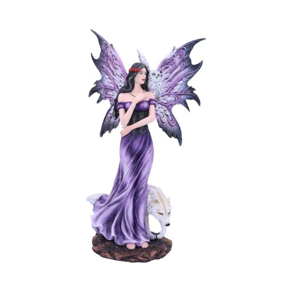 Amethyst Companions Purple Wolf and Owl Fairy Companion Figurine: 2 - Figures & Collectables By Gift Moments
