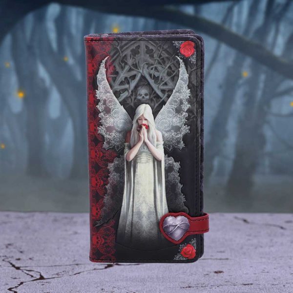 Anne Stokes Only Love Remains Gothic Angel Embossed Purse: 1 - Purses By Anne Stokes