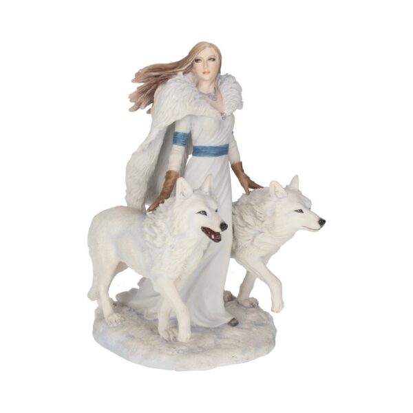 Anne Stokes Winter Guardians Wolf Companion Figurine: 2 - Figurines Medium (15-29cm) By Anne Stokes
