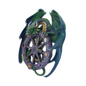 Anne Stokes Year of the Magical Dragon Pagan Wheel of the Year Wall Plaque: 3 - Wall Hanging Sculptures By Anne Stokes