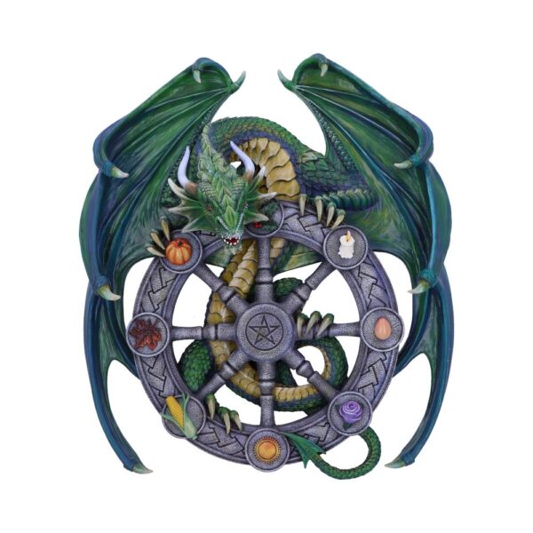 Anne Stokes Year of the Magical Dragon Pagan Wheel of the Year Wall Plaque: 2 - Wall Hanging Sculptures By Anne Stokes