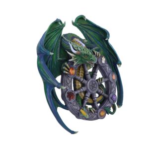 Anne Stokes Year of the Magical Dragon Pagan Wheel of the Year Wall Plaque: 4 - Wall Hanging Sculptures By Anne Stokes