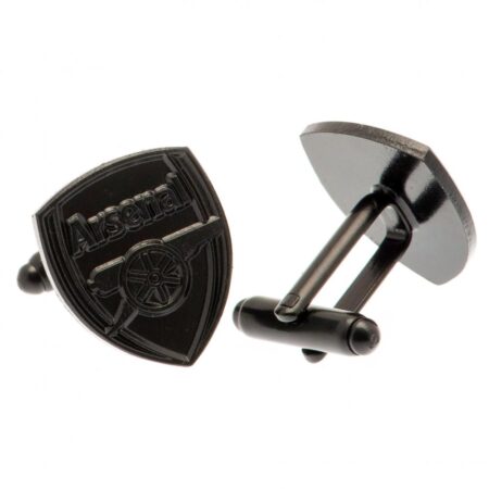 Arsenal FC Black IP Cufflinks: 2 - Cufflinks & Tie Slides By Arsenal