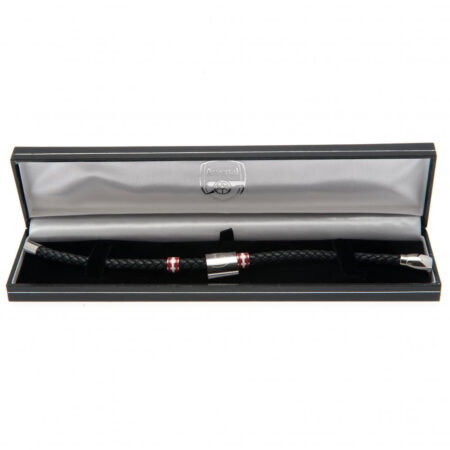 Arsenal FC Colour Ring Leather Bracelet: 3 - Jewellery By Arsenal