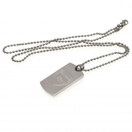 Arsenal FC Engraved Dog Tag & Chain: 3 - Jewellery By Arsenal