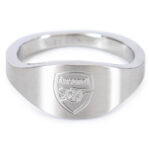 Arsenal FC Stainless Steel Oval Ring: 1 - Jewellery By Arsenal
