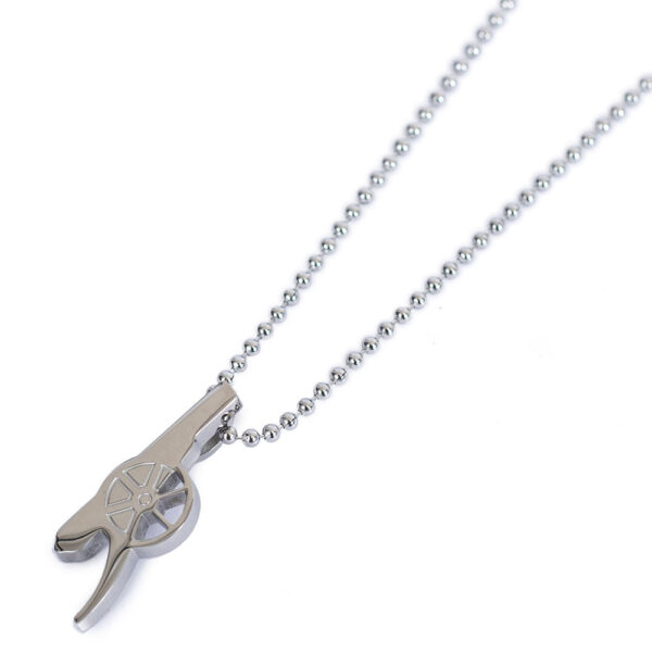 Arsenal FC Stainless Steel Cannon Pendant & Chain: 2 - Jewellery By Arsenal