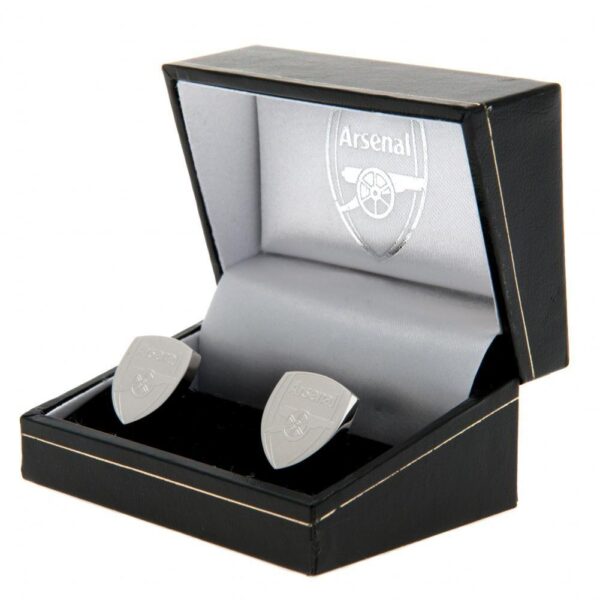 Arsenal FC Stainless Steel Formed Cufflinks: 1 - Cufflinks & Tie Slides By Arsenal