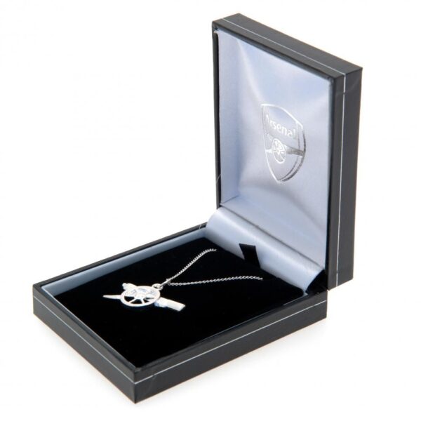 Arsenal FC Sterling Silver Pendant & Chain GN: 1 - Jewellery By Arsenal