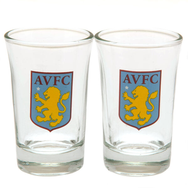 Aston Villa FC 2pk Shot Glass Set: 2 - Glassware By Aston Villa