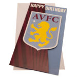 Aston Villa FC Crest Birthday Card: 1 - Greeting Cards By Aston Villa