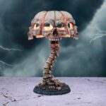 Atrocity Natural Bone Skull and Spine Lamp: 1 - Lighting By Gift Moments