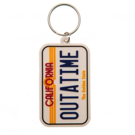 Back To The Future License Plate PVC Keyring: 2 - Keyrings By Back To The Future