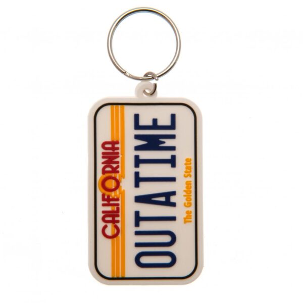 Back To The Future License Plate PVC Keyring: 2 - Keyrings By Back To The Future