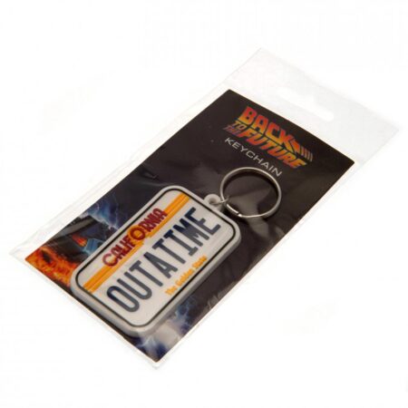 Back To The Future License Plate PVC Keyring: 1 - Keyrings By Back To The Future