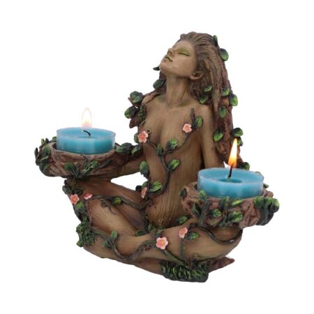 Balance nature female tree spirit tealight candle holder