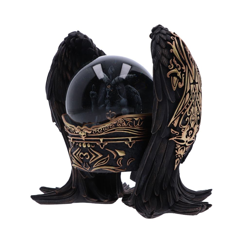 Baphomet antiquity gothic snow globe 22 5cm