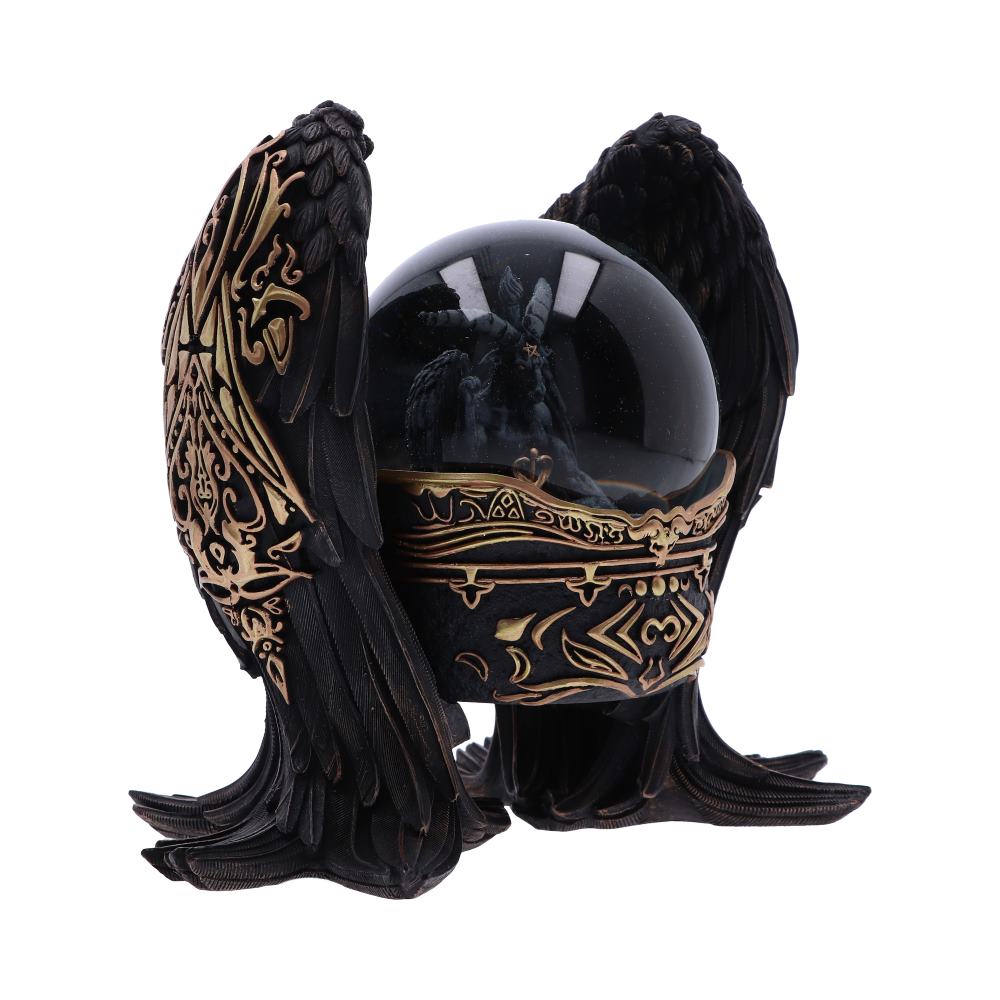 Baphomet antiquity gothic snow globe 22 5cm
