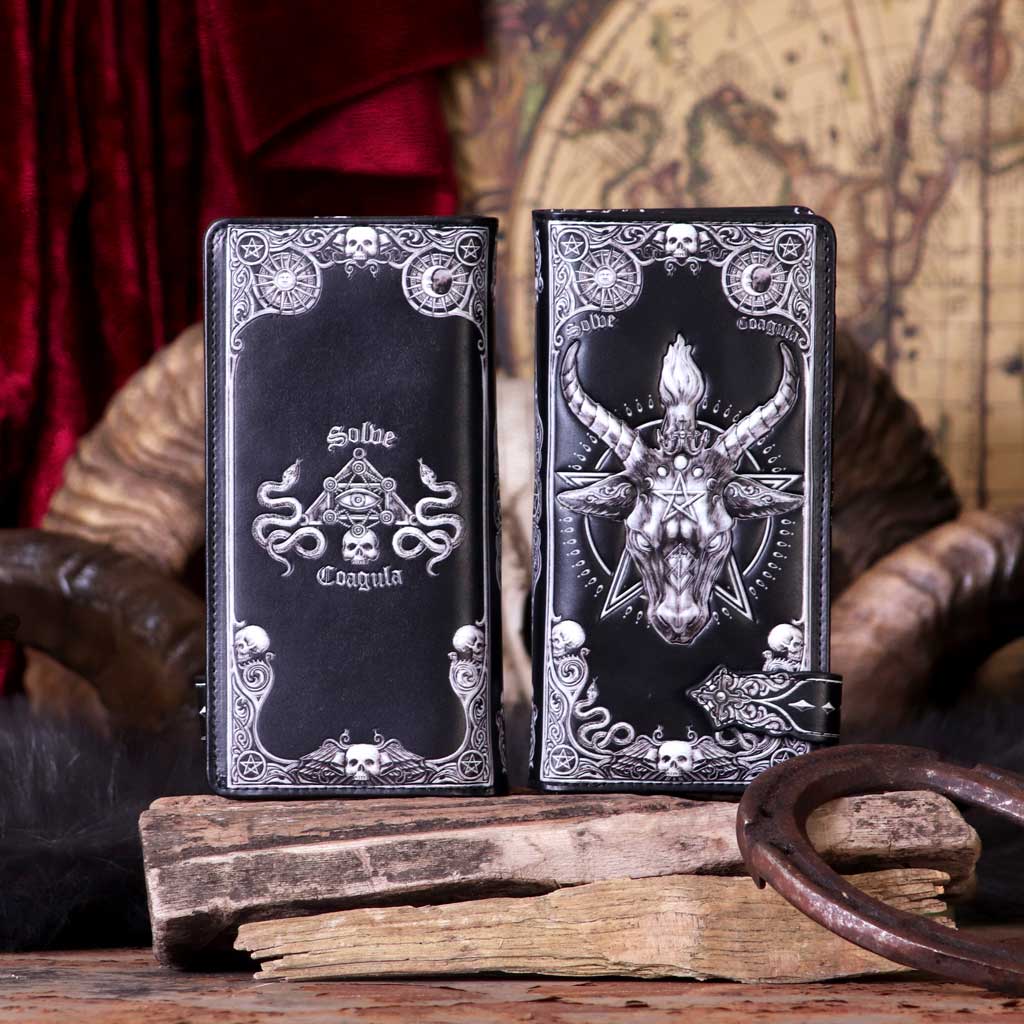 Baphomet embossed purse 18 5cm