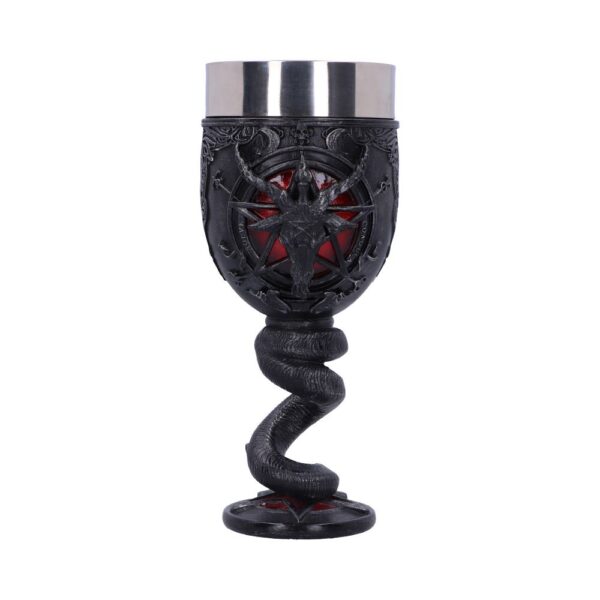 Baphomet Sabbatic Goat Diety Goblet 16cm: 2 - Goblets & Chalices By NN Designs