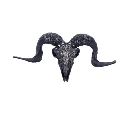 Baphomets veneration skull wall plaque 53cm