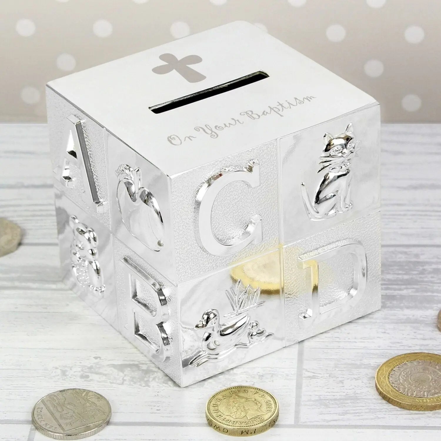 Baptism ABC Money Box: 1 - Money Boxes By Gift Moments
