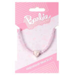 Barbie Pink Bead Heart Charm Bracelet: 1 - Jewellery By Barbie
