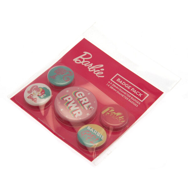 Barbie Button Badge Set - Assorted Designs: 1 - Badges By Barbie