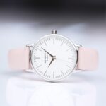 Bespoke Architect Blanc Watch Silver Light Pink Strap: 1 - Watches By Architect Watches