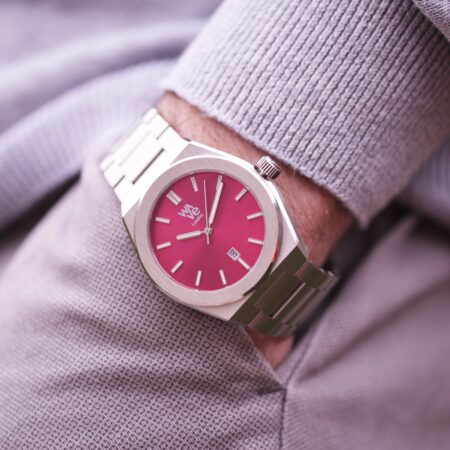 Bespoke Architect Wave Watch in Blush Ripple: 3 - Watches By Architect Watches