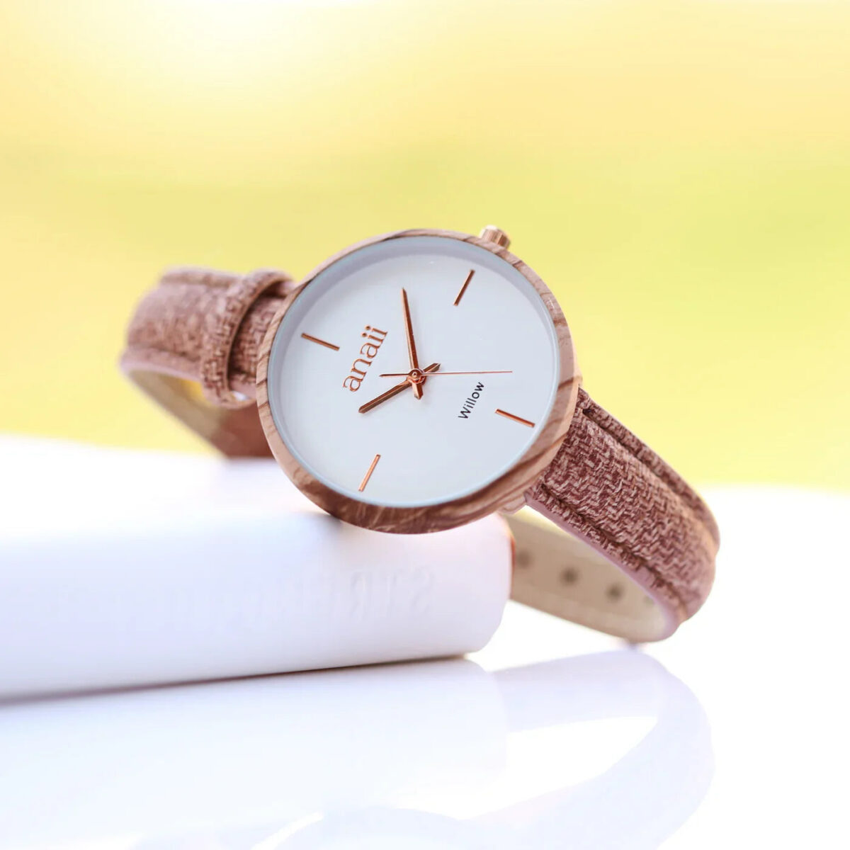 Bespoke Ladies Anaii Watch Hazel Wood: 3 - Watches By Gift Moments