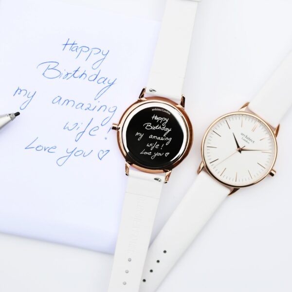 Bespoke Ladies Architēct Blanc Watch White: 1 - Watches By Architect Watches