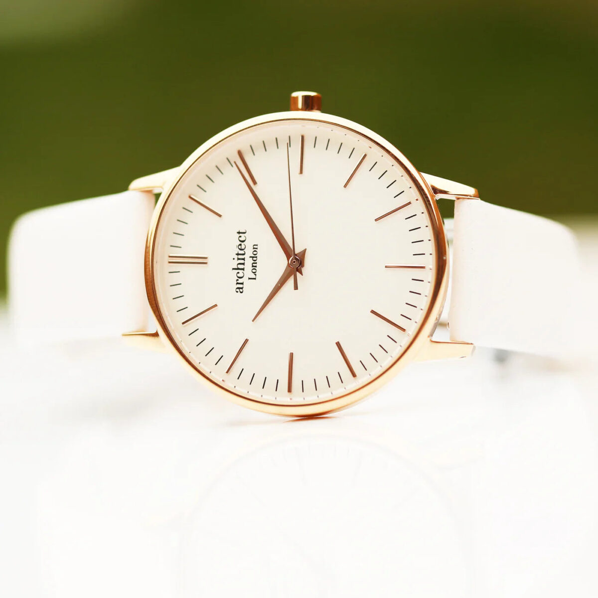 Bespoke Ladies Architēct Blanc Watch White: 4 - Watches By Architect Watches