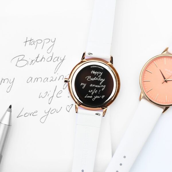 Bespoke Ladies Architēct Coral Watch White: 1 - Watches By Architect Watches