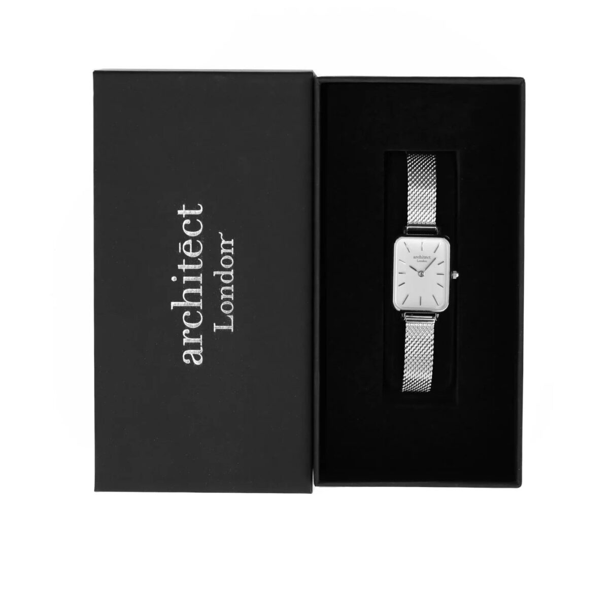 Bespoke ladies architect lille watch cloud silver