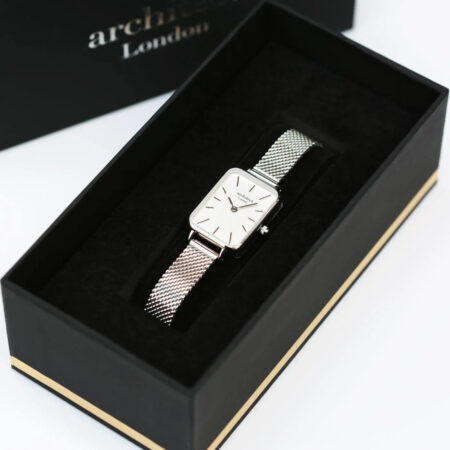 Bespoke ladies architect lille watch cloud silver