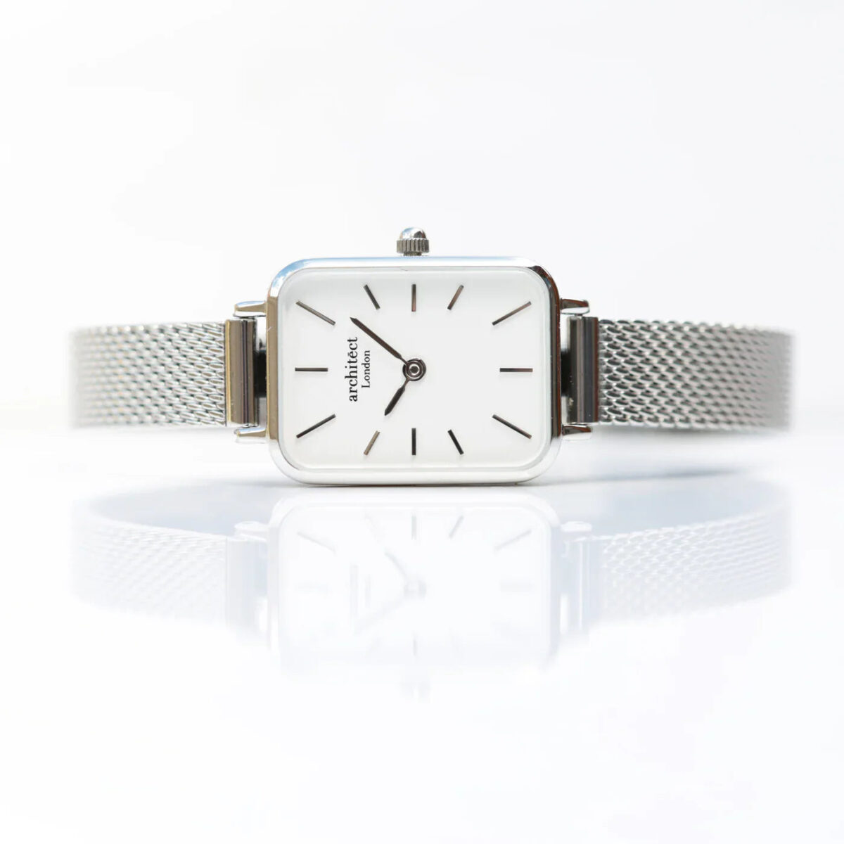Bespoke ladies architect lille watch cloud silver