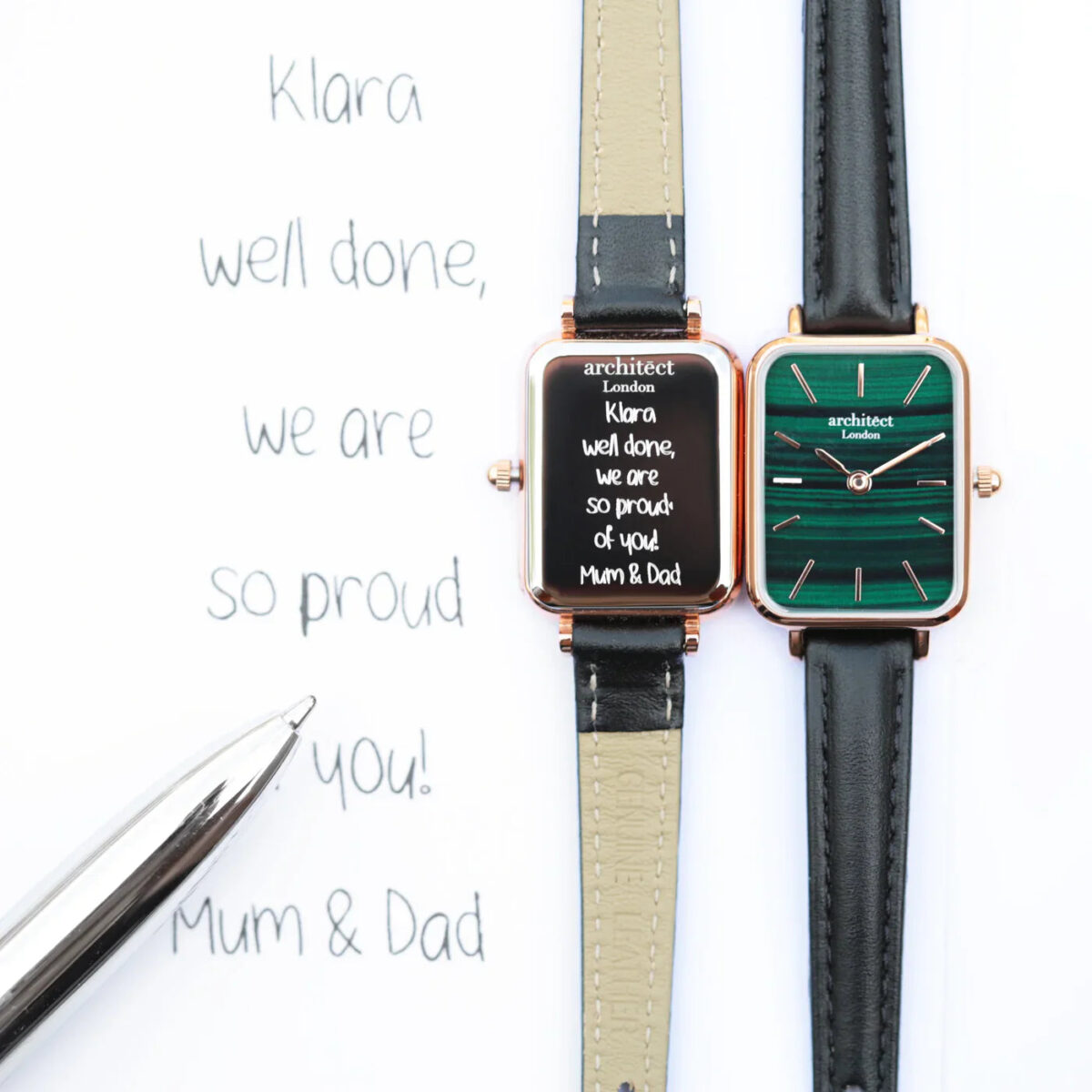 Bespoke ladies architect lille watch pine green