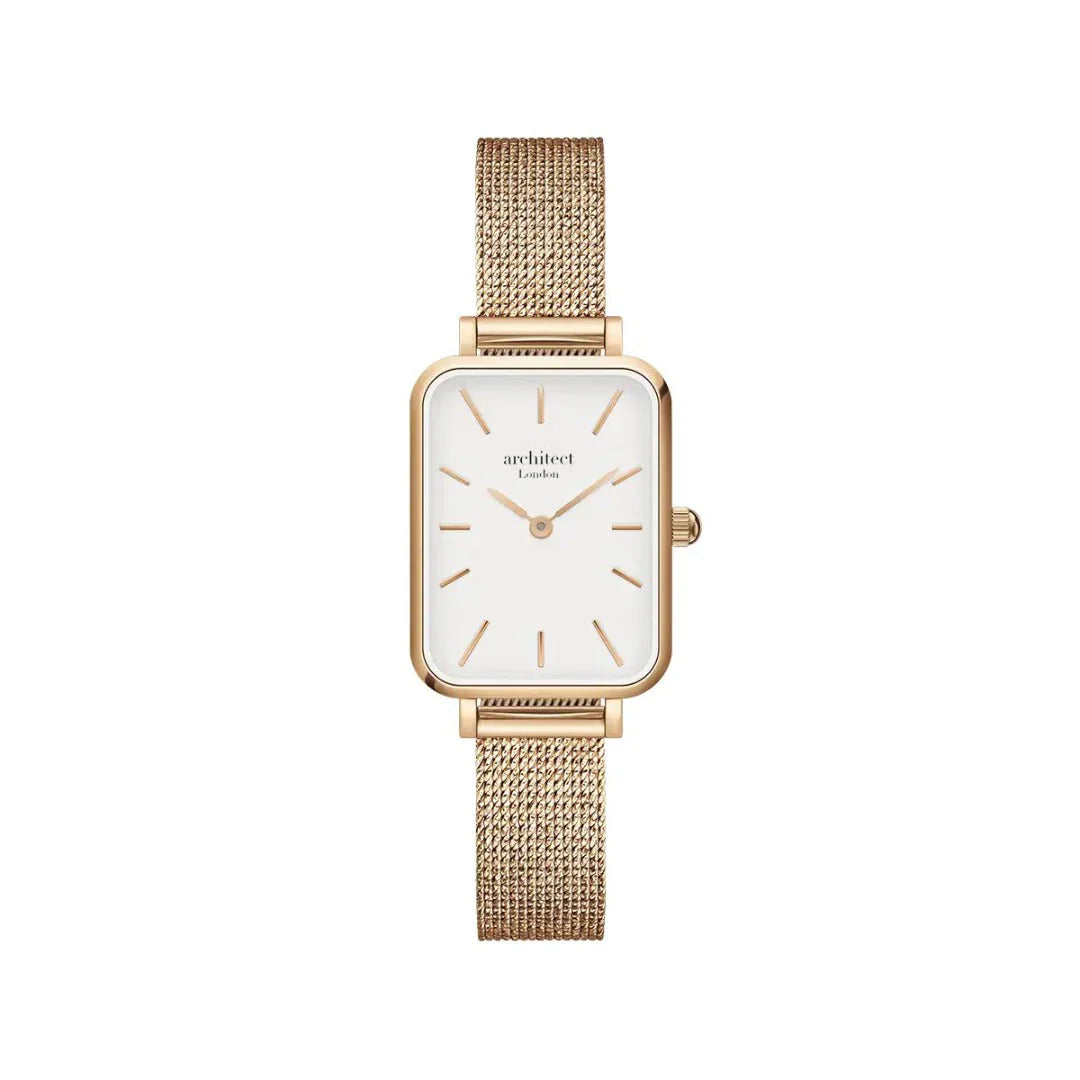 Bespoke ladies architect lille watch rose gold