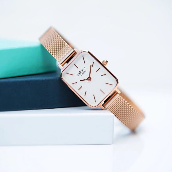 Bespoke Ladies Architēct Lille Watch Rose Gold: 2 - Watches By Architect Watches