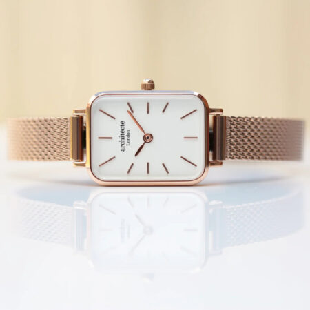 Bespoke ladies architect lille watch rose gold