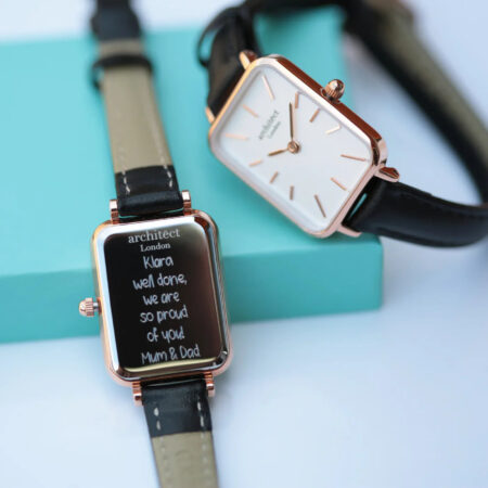 Bespoke ladies architect lille watch white