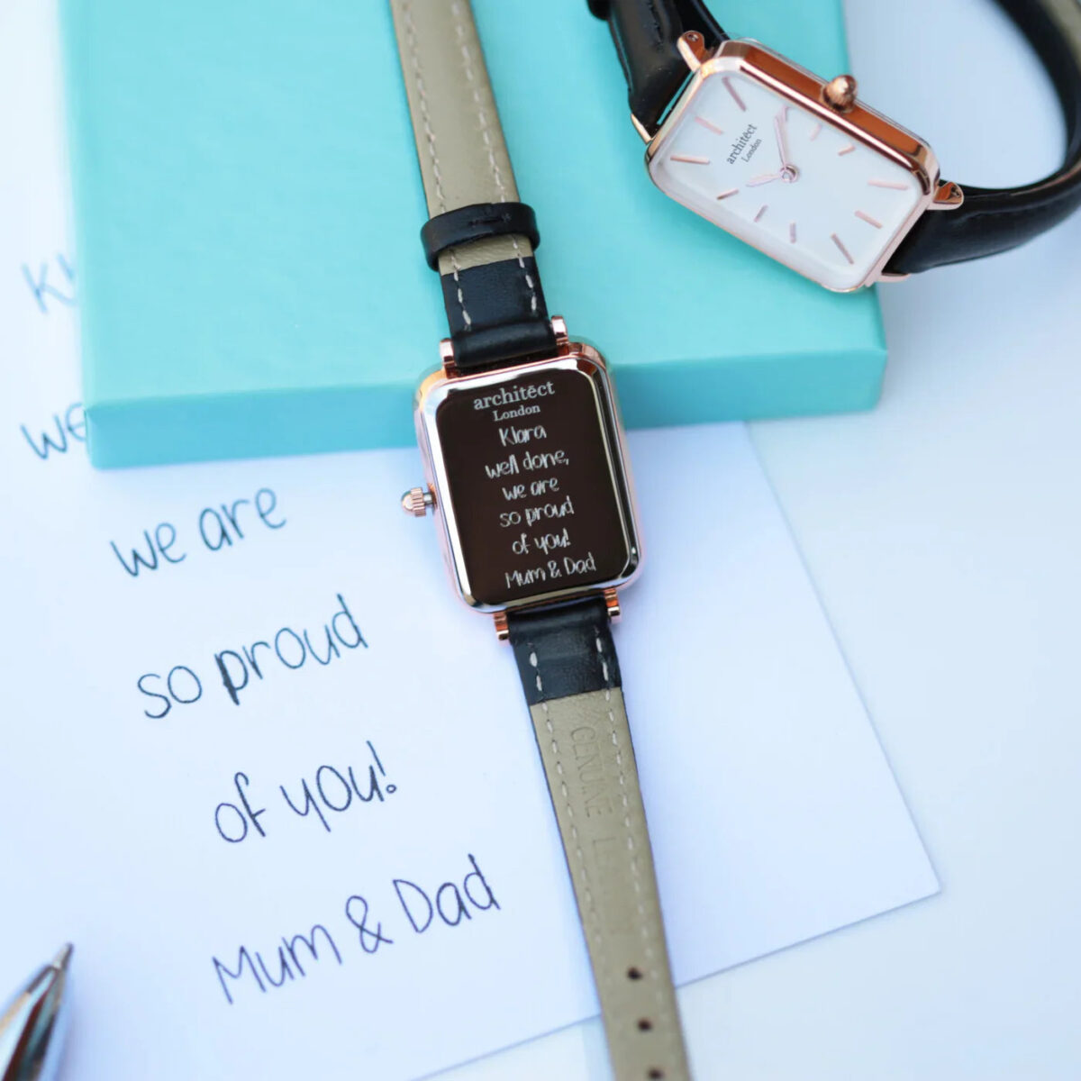 Bespoke ladies architect lille watch white