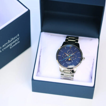 Bespoke mens architect apollo watch blue