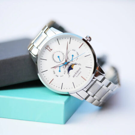 Bespoke mens architect apollo watch white