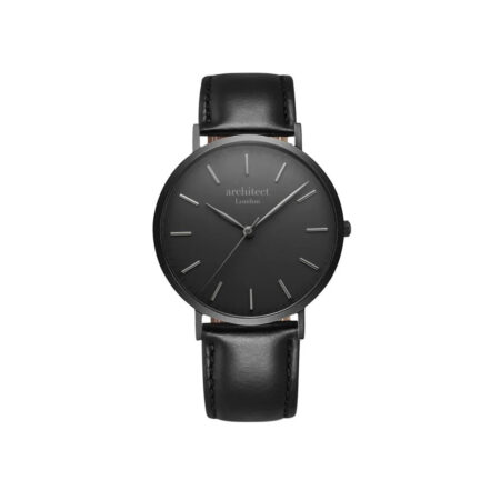 Bespoke Men’s Architect Minimalist Watch Jet Black: 8 - Watches By Architect Watches