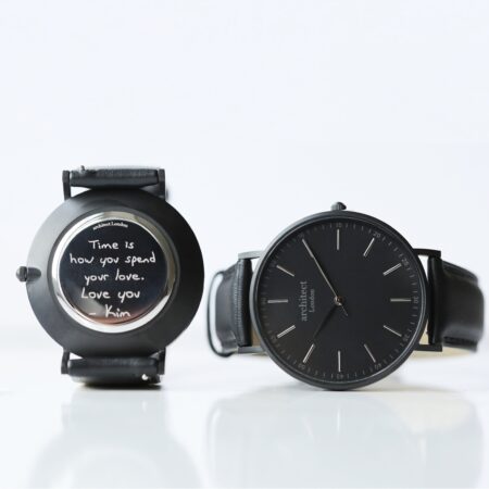 Bespoke Men’s Architect Minimalist Watch Jet Black: 2 - Watches By Architect Watches